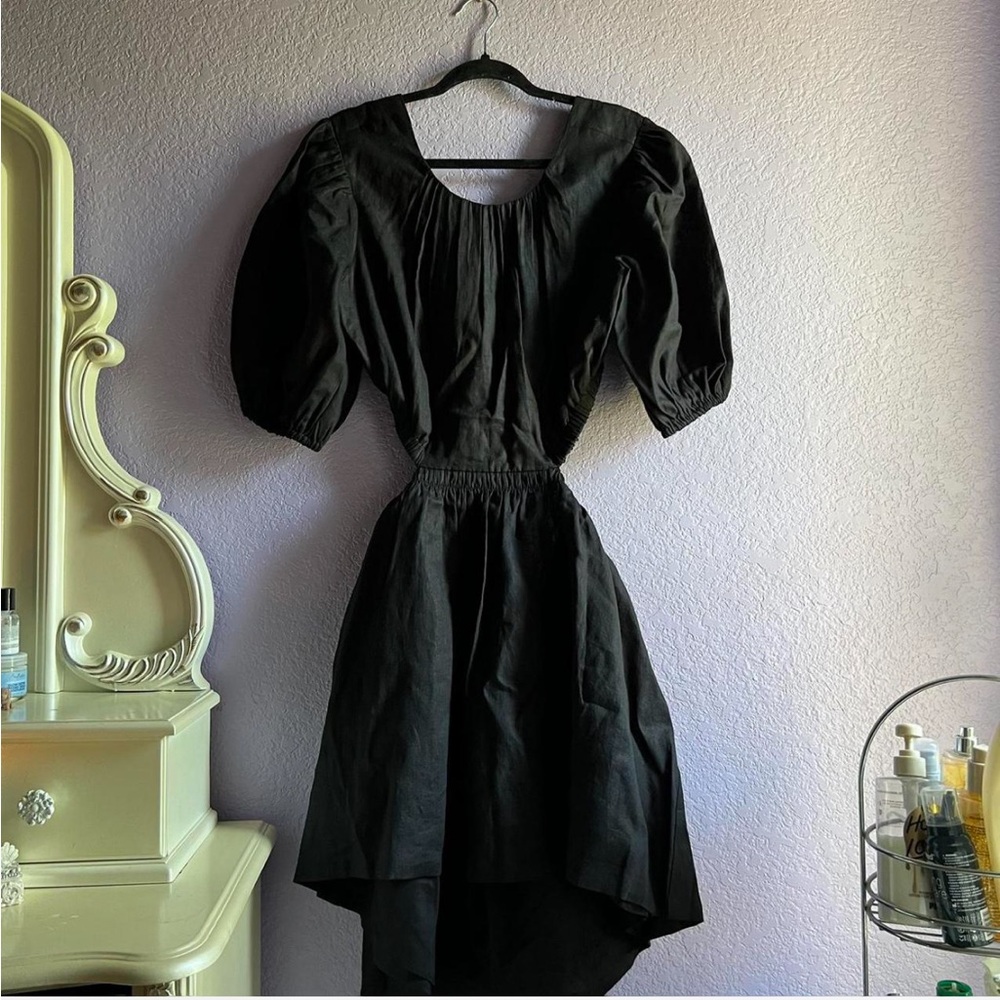 NWT! AllSaints Colette Linen black dress | Size 10